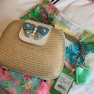 Lilly Pulitzer Handwoven Straw Bag